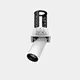 20-30W large square retractable spotlight with CRI>90 and UGR<11 for exhibition hall ceiling applications.